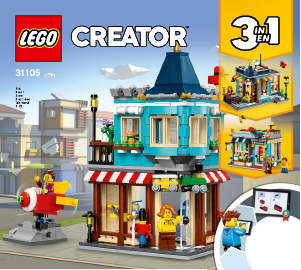 Manual Lego set 31105 Creator Townhouse toy store