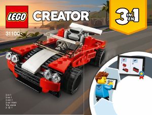 Käyttöohje Lego set 31100 Creator Urheiluauto