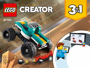 Manual Lego set 31101 Creator Monster truck