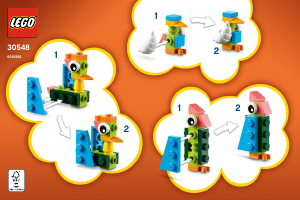 Bruksanvisning Lego set 30548 Creator Bygg dina egna fåglar – Gör den till din egen