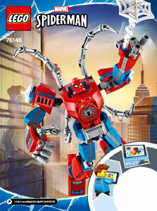 Manual Lego set 76146 Super Heroes Robot Spider-Man