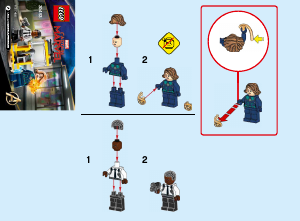 Handleiding Lego set 30453 Super Heroes Captain Marvel en Nick Fury