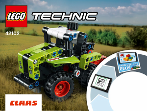 Käyttöohje Lego set 42102 Technic Mini CLAAS XERION