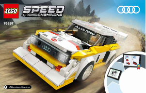 Mode d’emploi Lego set 76897 Speed Champions 1985 Audi Sport quattro S1