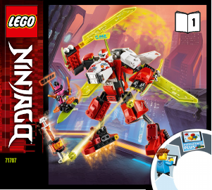 Rokasgrāmata Lego set 71707 Ninjago Kai robotlidmašīna