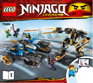 Návod Lego set 71699 Ninjago Búrlivý jazdec