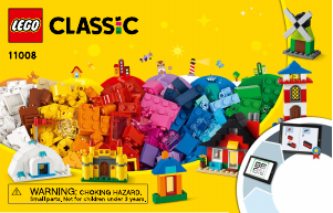 Használati útmutató Lego set 11008 Classic Kockák és házak