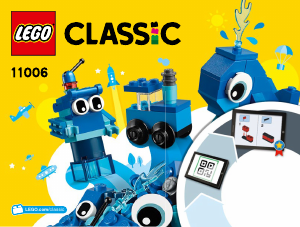 Bruksanvisning Lego set 11006 Classic Kreativa blå klossar