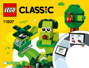 Bruksanvisning Lego set 11007 Classic Kreativa gröna klossar