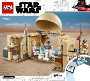 Manual de uso Lego set 75270 Star Wars Cabaña de Obi-Wan