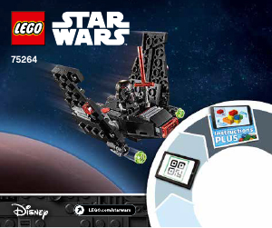 Käyttöohje Lego set 75264 Star Wars Kylo Renin sukkula -mikrohävittäjä