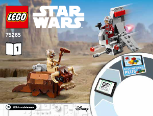 Kullanım kılavuzu Lego set 75265 Star Wars T-16 Skyhopper ve Bantha Mikro Savaşçılar