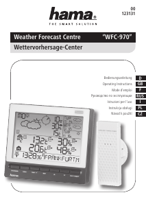 Manuale Hama WFC-970 Stazione meteorologica