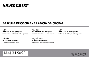 Manuale SilverCrest IAN 315091 Bilancia da cucina