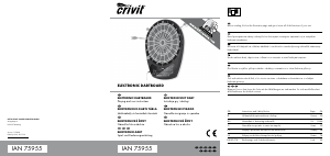 Manual Crivit IAN 75955 Dartboard