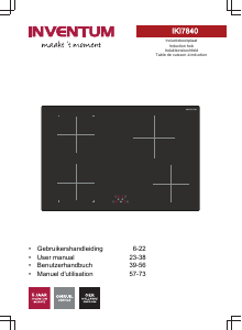 Mode d’emploi Inventum IKI7840 Table de cuisson