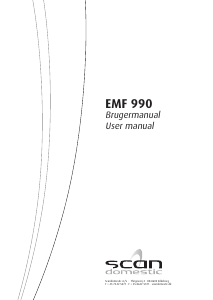 Brugsanvisning Scandomestic EMF 990 Emhætte