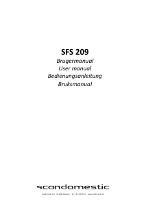 Manual Scandomestic SFS 209 Freezer