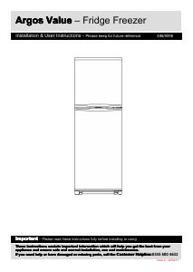 Manual Argos ASTFF48116W Fridge-Freezer