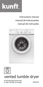 Manual Kunft KDM2739 Máquina de secar roupa