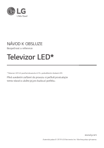 Manuál LG 43UM7100 LED televize