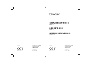 Mode d’emploi Blokker BL-91001 Friteuse