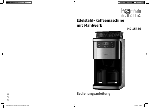 Bedienungsanleitung Home Electric MD 15486 Kaffeemaschine
