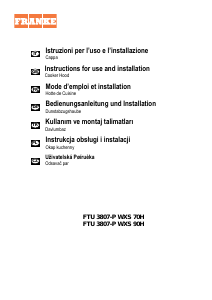 Manuale Franke FTU 3807-P WXS 90H Cappa da cucina