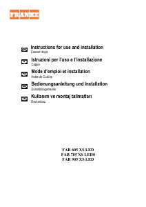 Bedienungsanleitung Franke FAR 905 XS LED Dunstabzugshaube