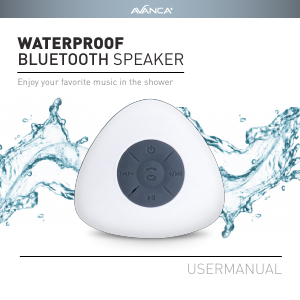 Manual de uso Avanca Waterproof Altavoz