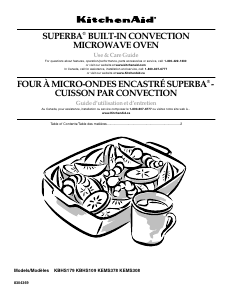 Manual KitchenAid KEMS378SBL02 Microwave