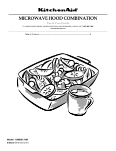 Manual KitchenAid KHMS175MWH0 Microwave
