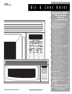 Manual KitchenAid KHMS145JBS0 Microwave