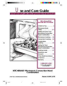 Manual KitchenAid KHMC107EWH0 Microwave