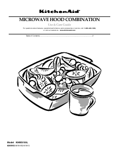 Manual KitchenAid KHMS155LBL0 Microwave