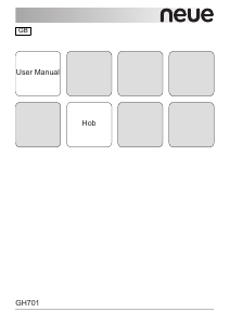 Handleiding Neue GH701 Kookplaat