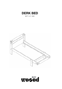 사용 설명서 Woood Derk 침대틀