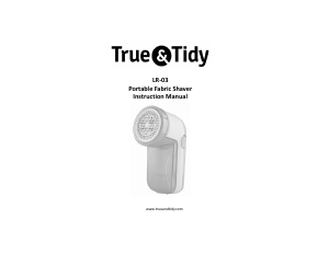 Manual True & Tidy LR-03 Fabric Shaver