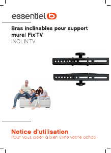 Mode d’emploi Essentiel B InclinTV Support mural