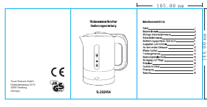 Bedienungsanleitung Star-Q SLD229SA Wasserkocher