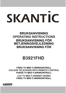 Bruksanvisning Skantic B3921FHD LED TV