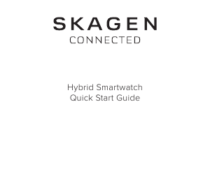 Kullanım kılavuzu Skagen SKT1100 Connected Akıllı kol saati