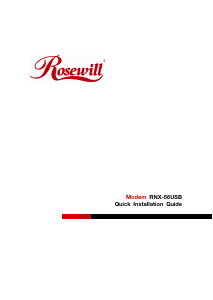 Manual Rosewill RNX-56USB Modem