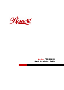 Handleiding Rosewill RNX-56USB Modem