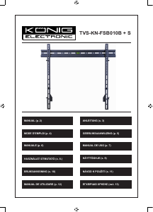 Manual König TVS-KN-FSB010B Wall Mount