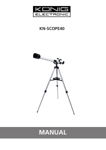 Manual de uso König KN-SCOPE40 Telescopio