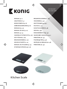 Manuale König HC-KS22N Bilancia da cucina
