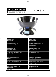 Bedienungsanleitung König HC-KS32 Küchenwaage