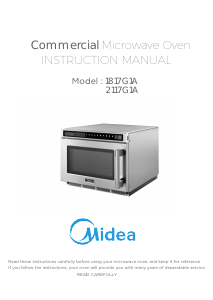 Manual Midea 1817G1A Microwave