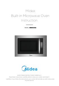 Manual Midea MMWBI25SS Microwave